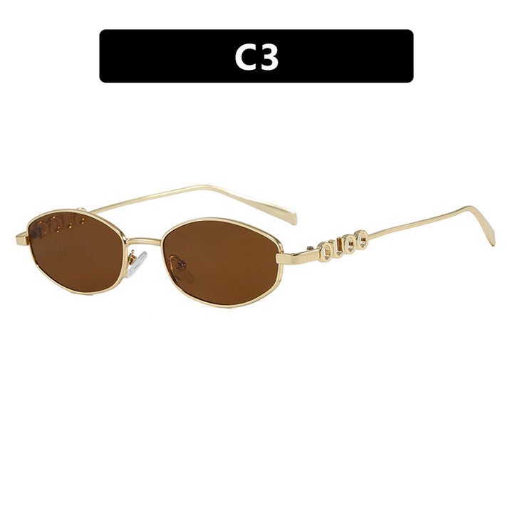 Women’s fashionable sunglasses with elegant stainless steel frame and UV protection Bowlift