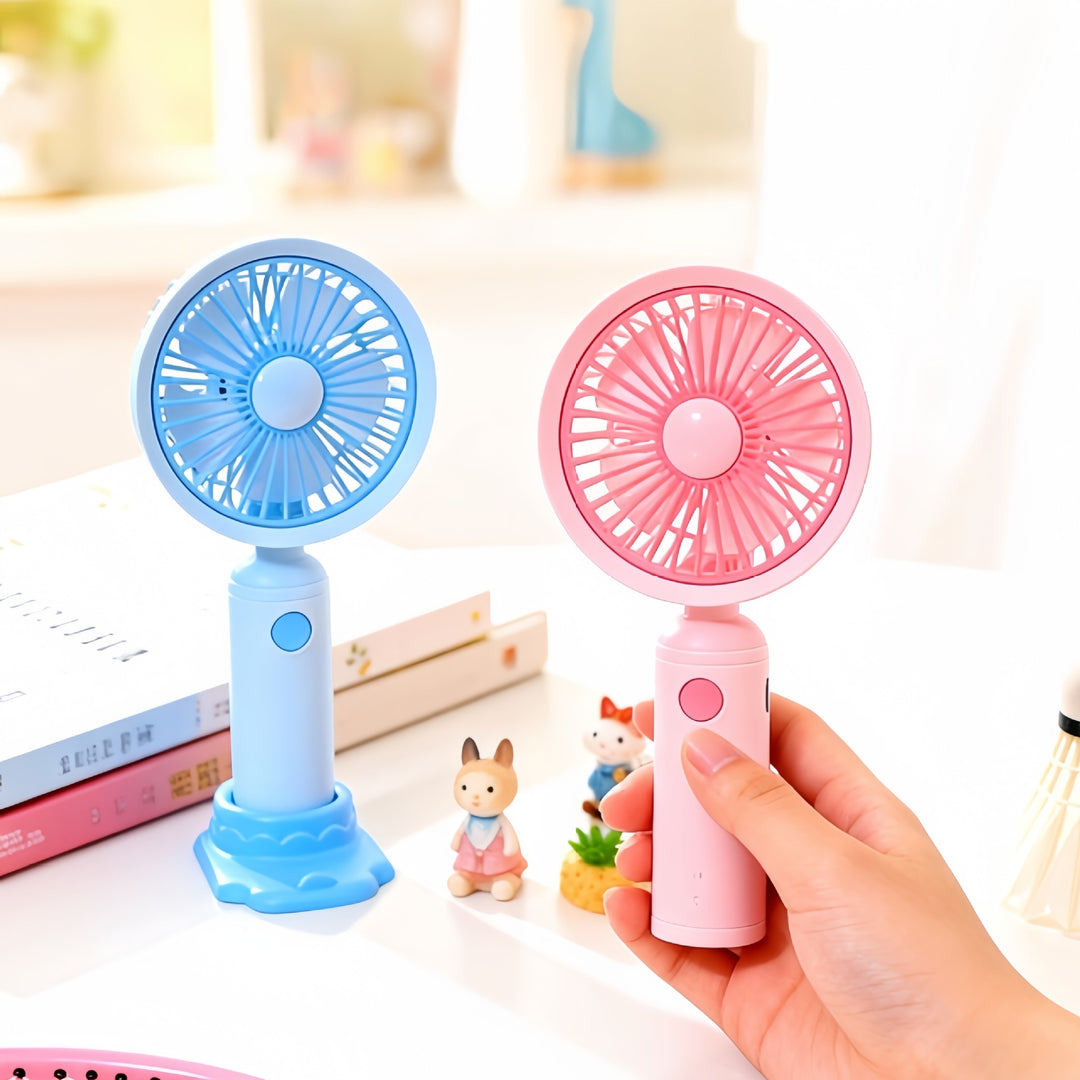 Women Portable Table Fan with USB Connection and Variable Tilt Angle Bowlift