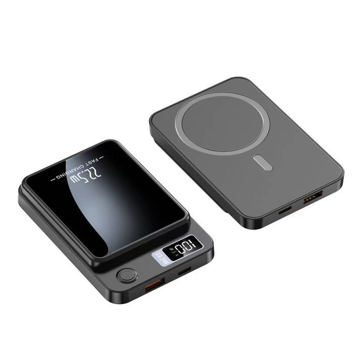Portable power bank with intelligent LCD display and wireless charging function Bowlift