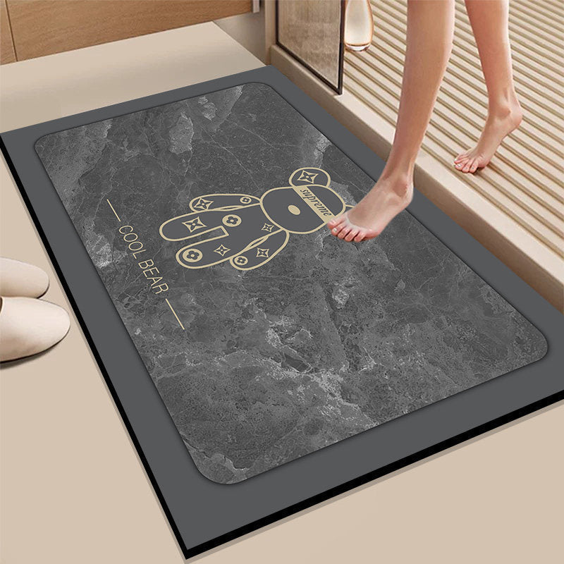 Absorbent Bathroom Mat Bowlift