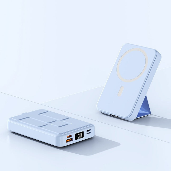 Portable Magnetic Power Bank with Dual USB Ports Bowlift