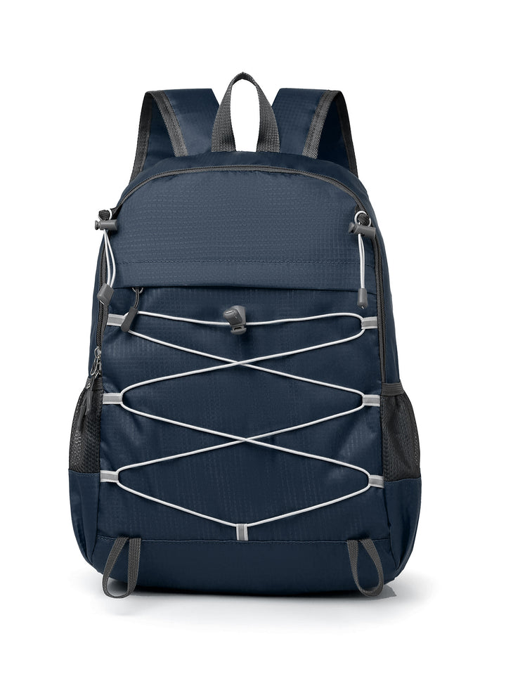 Unisex nan lightweight outdoor backpack with elastic tension strap and mesh side pockets Bowlift