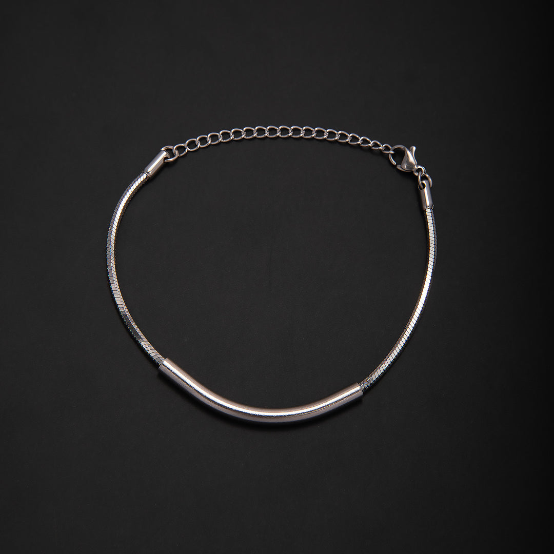 Elegant Minimalist Silver Chain Bracelet Bowlift