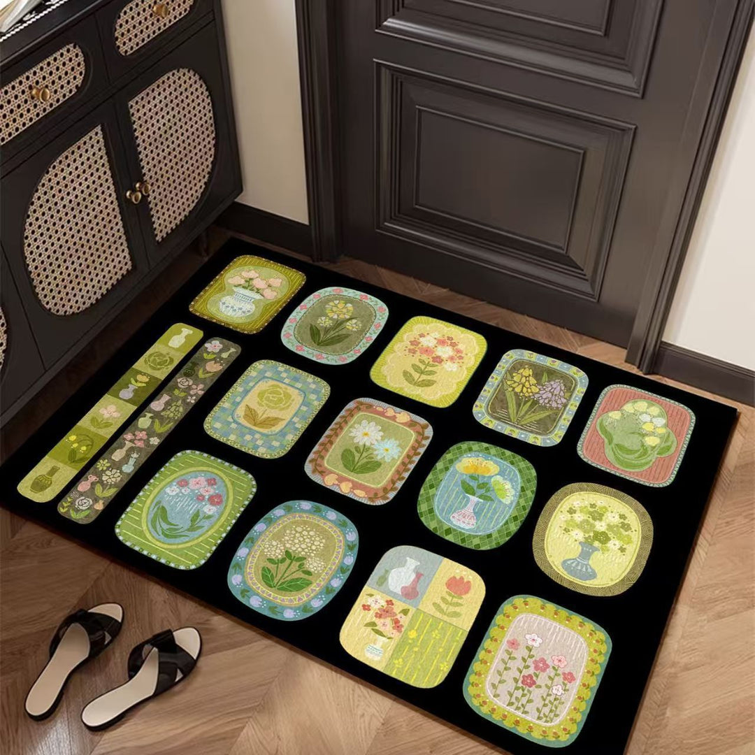 Artistic Patterned Floor Mat Bowlift