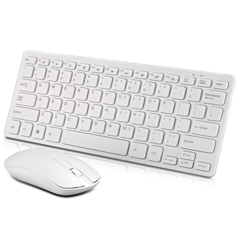 Compact Wireless Keyboard and Mouse Combination Bowlift