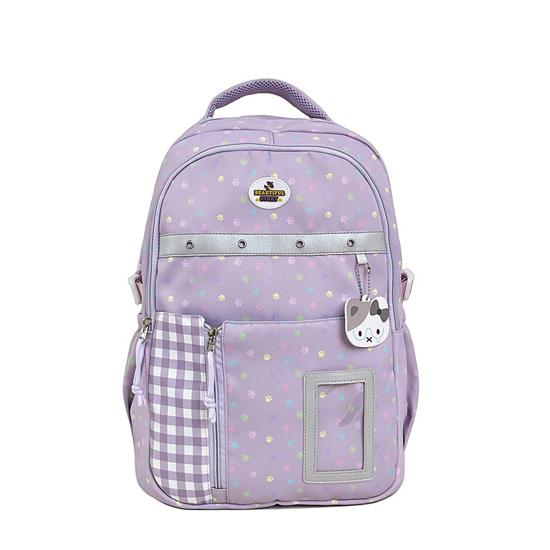 Floral Patterned Multi-Pocket Backpack Bowlift