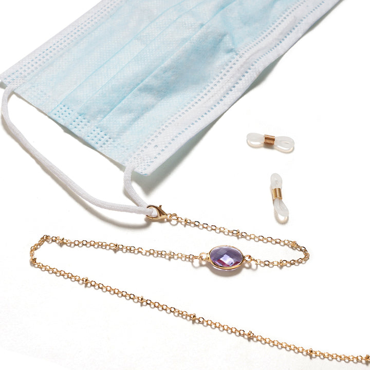 Elegant Gemstone-Embellished Eyewear Holder Bowlift