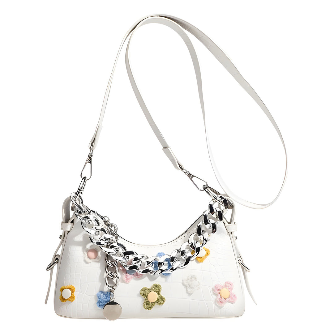 Decorative Chain Strap Handbag Bowlift
