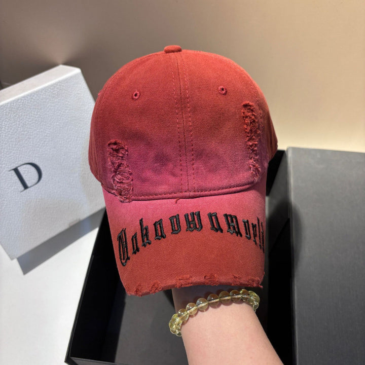 Men's Distressed Graphic Baseball Cap Bowlift