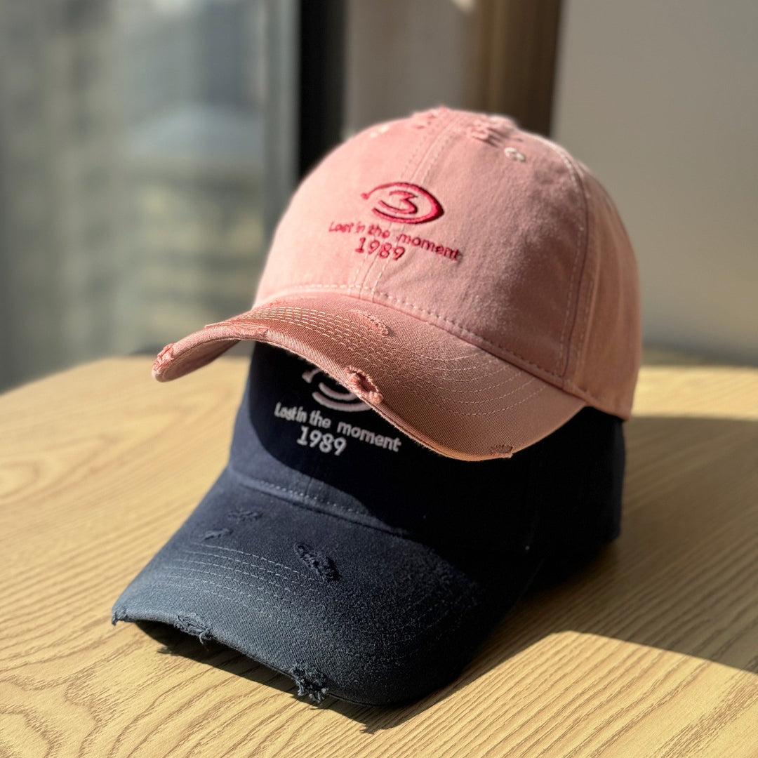 Men's Distressed Baseball Cap Bowlift