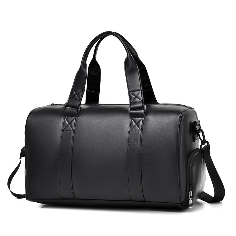 Premium Leather Weekender Duffel Bag Bowlift