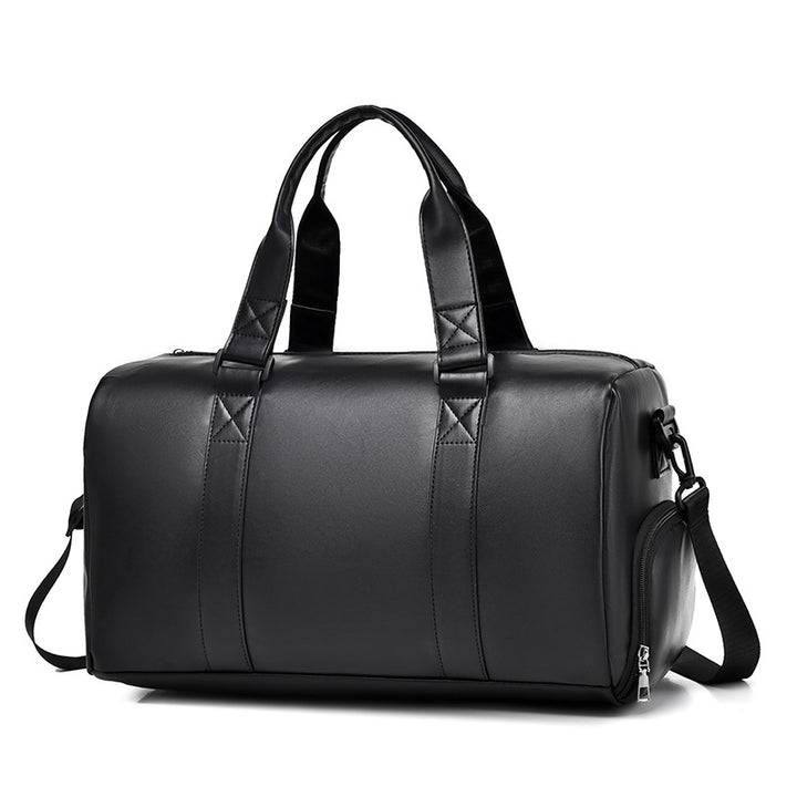 Premium Leather Weekender Duffel Bag Bowlift