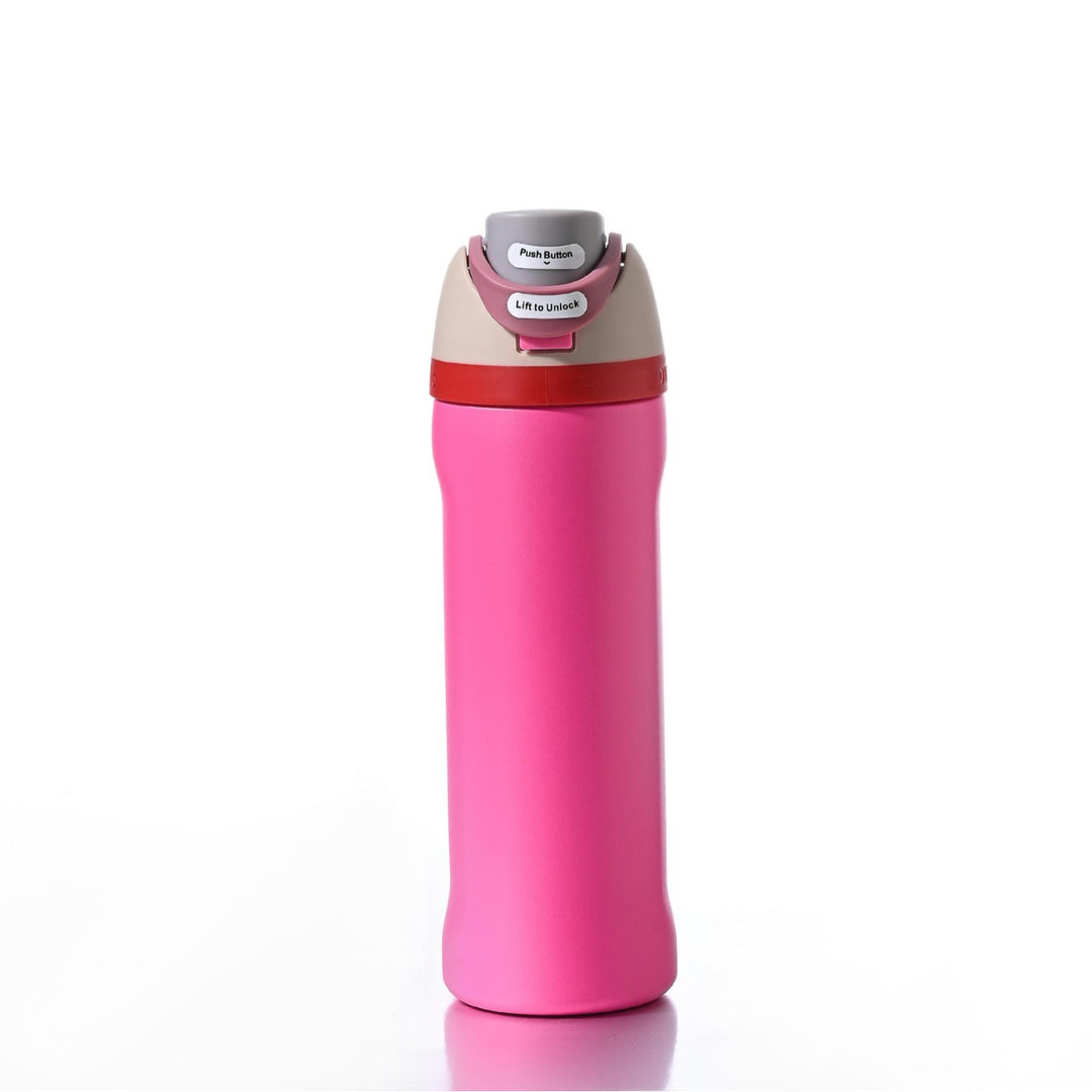 Insulated Stainless Steel Vacuum Water Bottle With One-Touch Flip Lid And Leakproof Safety Lock