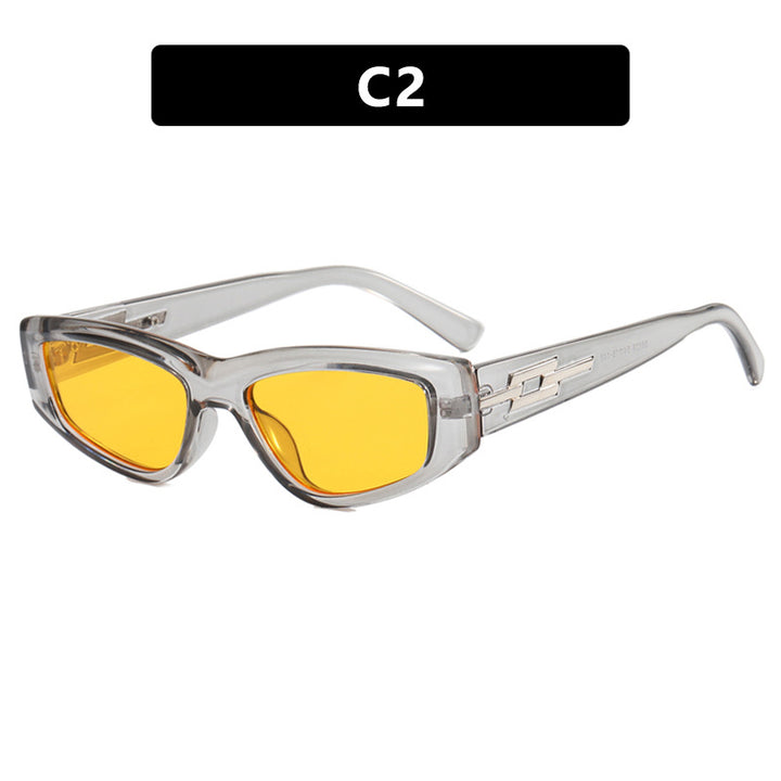 Women's stylish Cat-Eye sunglasses with transparent frame and cool lenses Bowlift