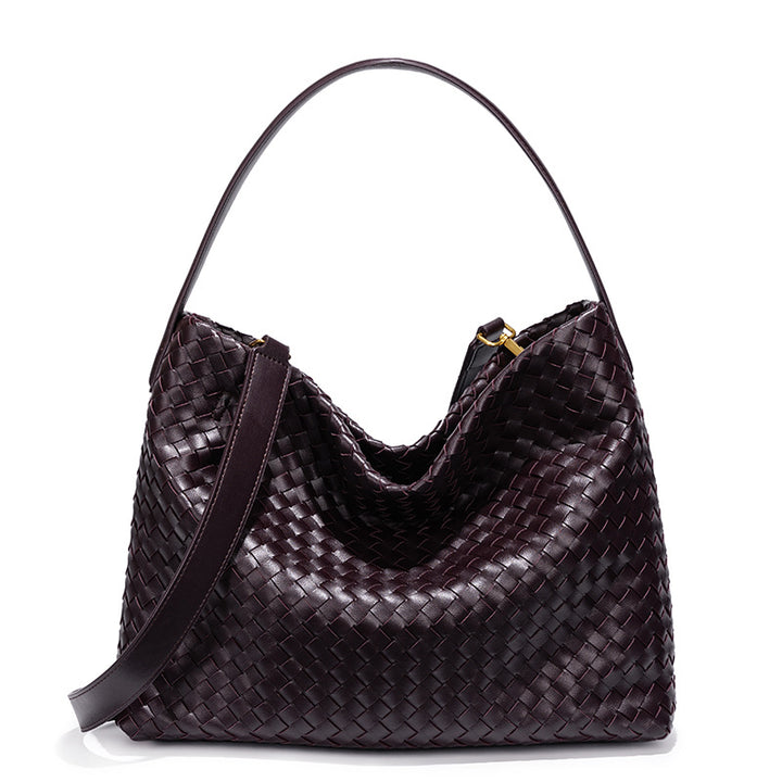 Textured Woven Hobo Bag Bowlift