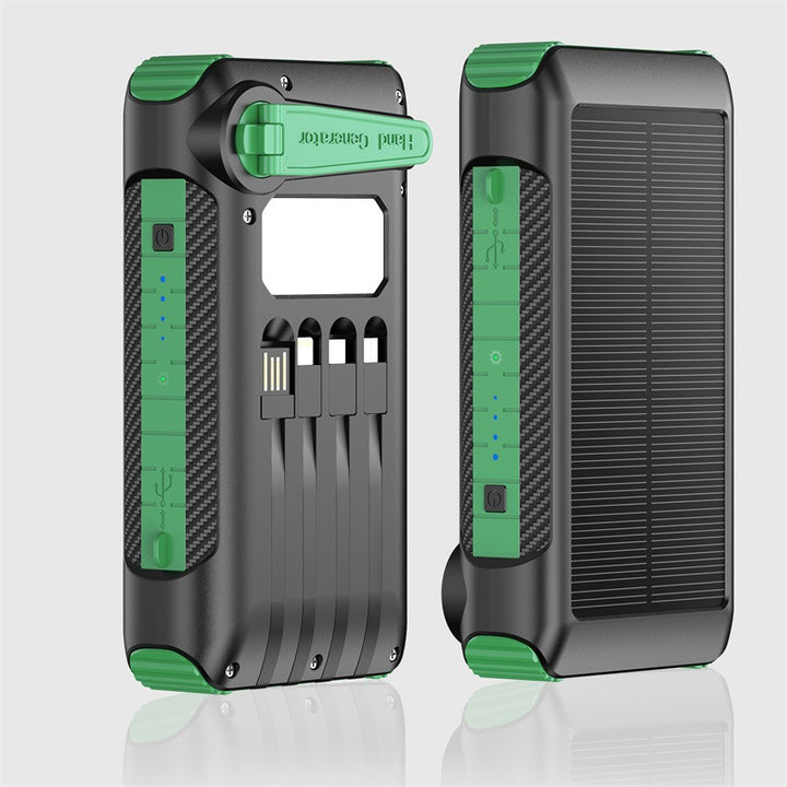 Solar Charger with Integrated Flashlight Bowlift