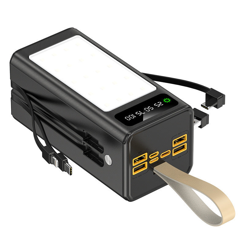 Portable power bank with advanced charging technology and digital display options Bowlift