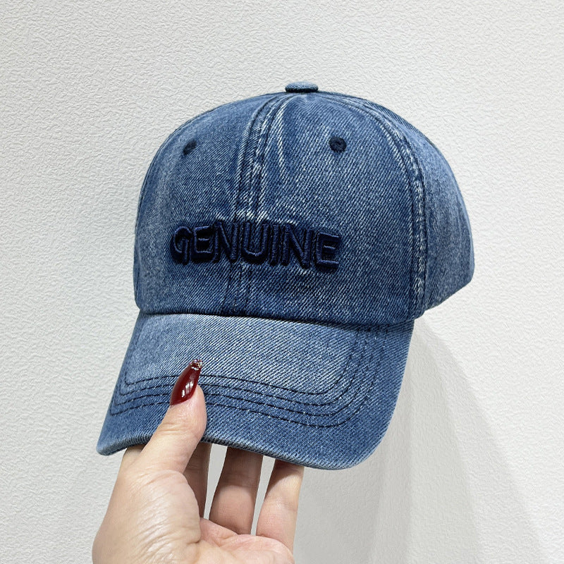 Men's Denim Baseball Cap Bowlift
