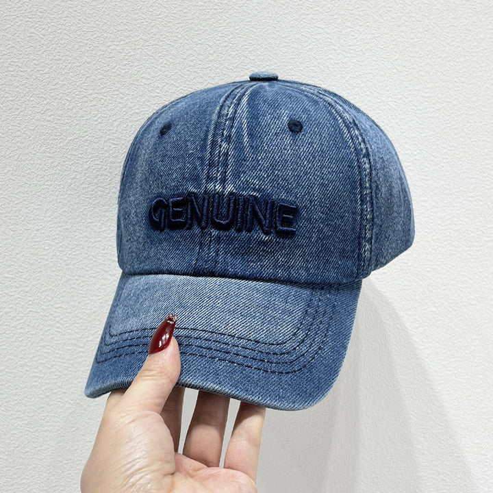 Men's Denim Baseball Cap Bowlift