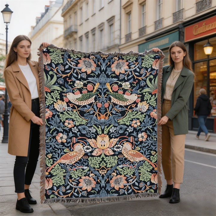 Decorative Pumpkin-Themed Throw Blanket