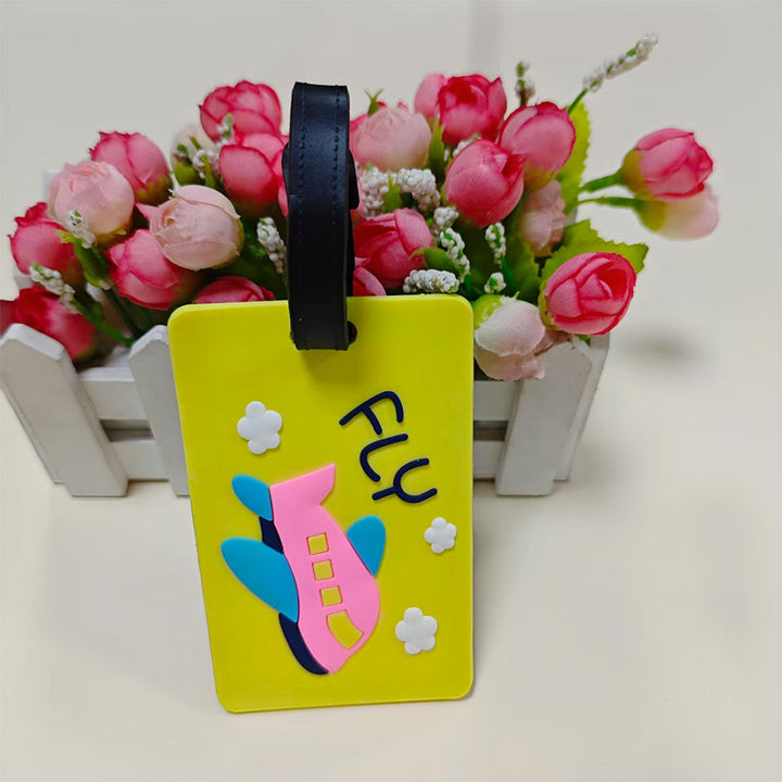 Unisex Luggage Tag with Unique Airplane Design Bowlift