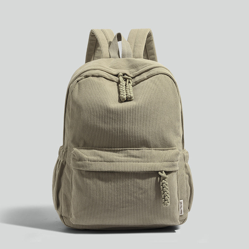 Ribbed Fabric Lightweight Backpack Bowlift