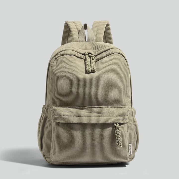 Ribbed Fabric Lightweight Backpack Bowlift
