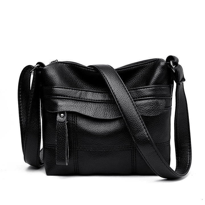 Functional Leather Crossbody Bag Bowlift