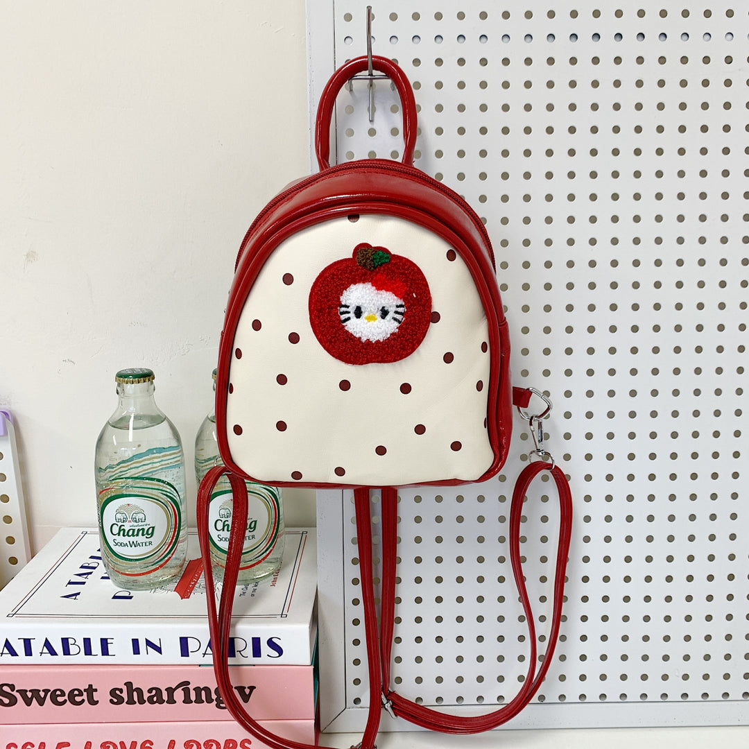 Plush Backpack with Fruity Design and Playful Details Bowlift