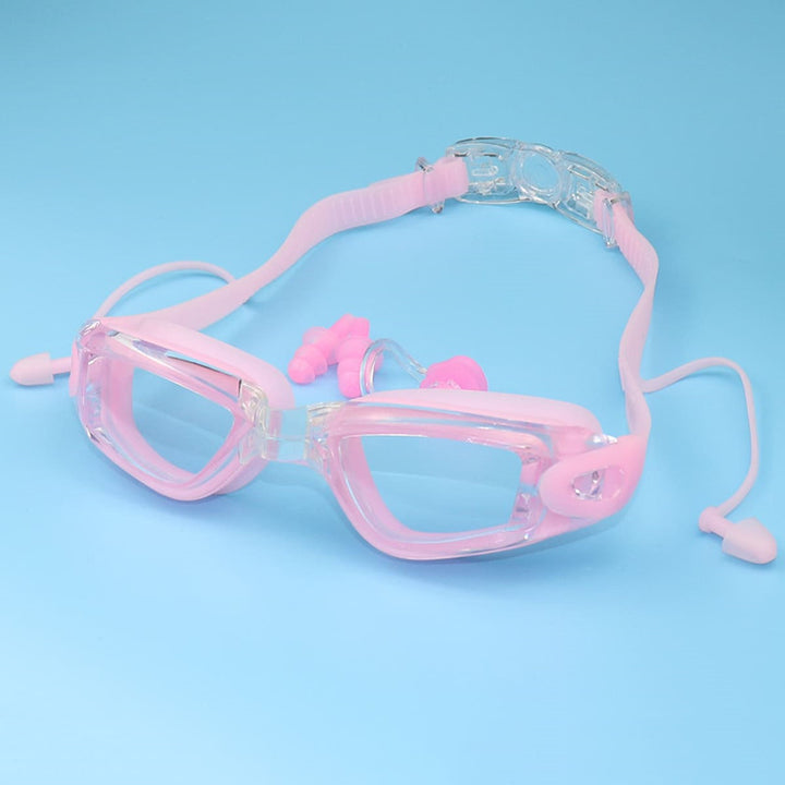 Swim goggles with ergonomic design and integrated ear protection Bowlift