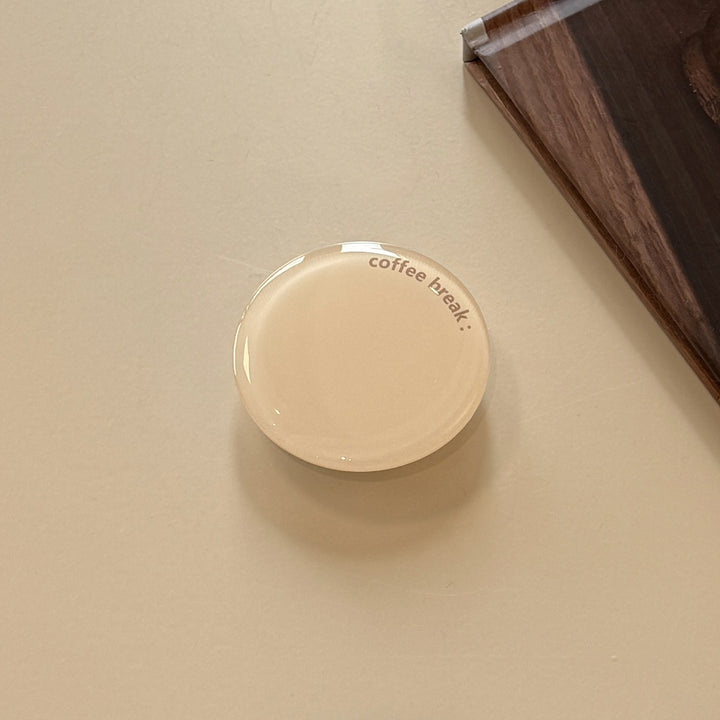Decorative ceramic coaster with the inscription Bowlift