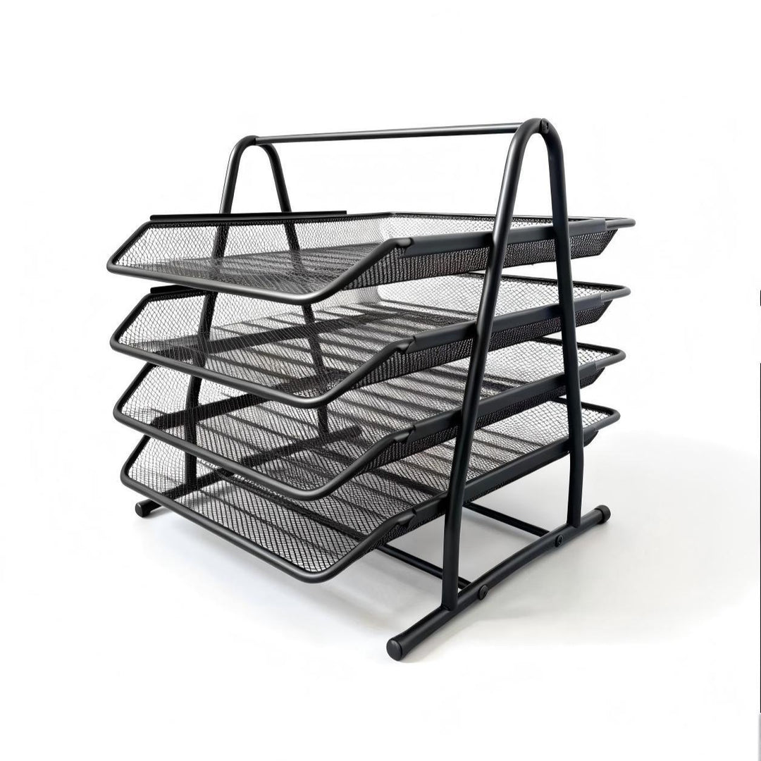 Multi-Tiered Document Filing Rack Bowlift