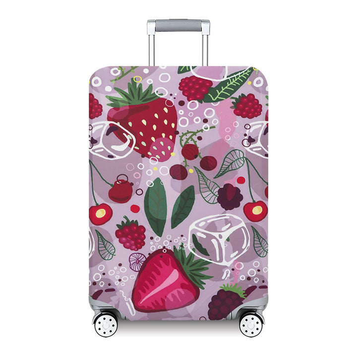 Women's Hard Shell Suitcase with Exotic Plant Pattern Bowlift