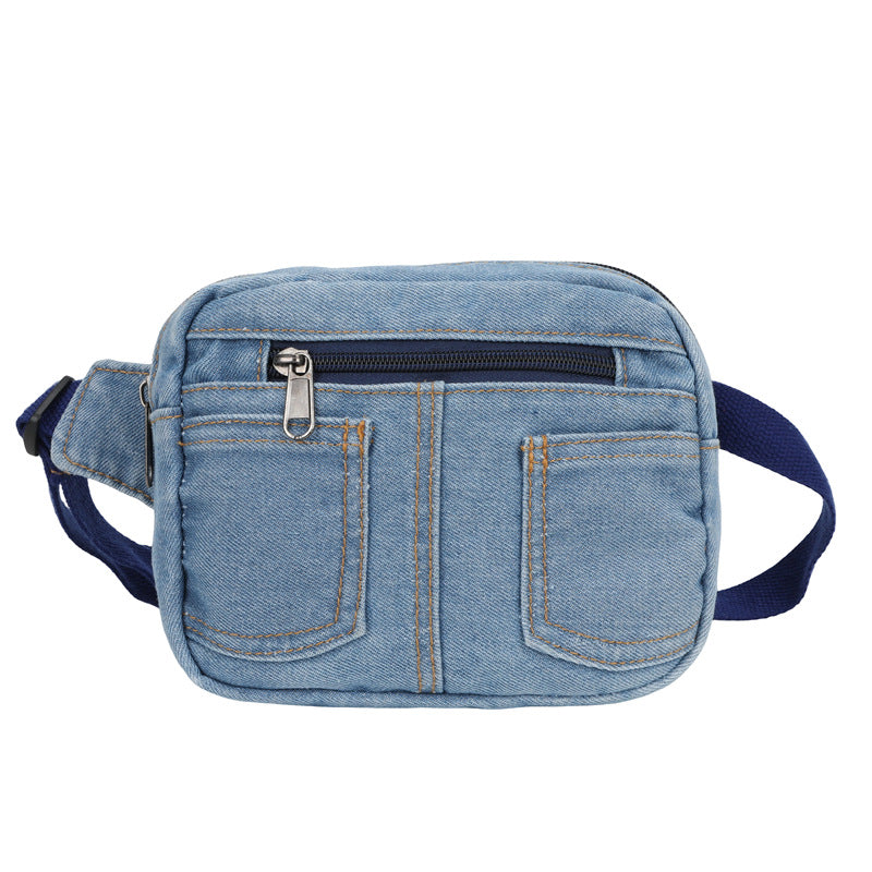 Compact Denim Crossbody Bag Bowlift