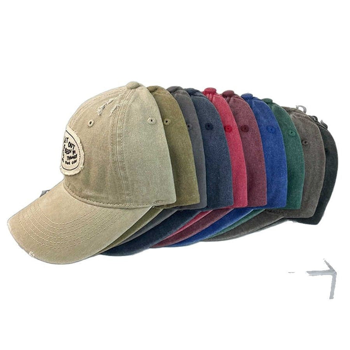 Women's Casual Distressed Cotton Baseball Cap Bowlift