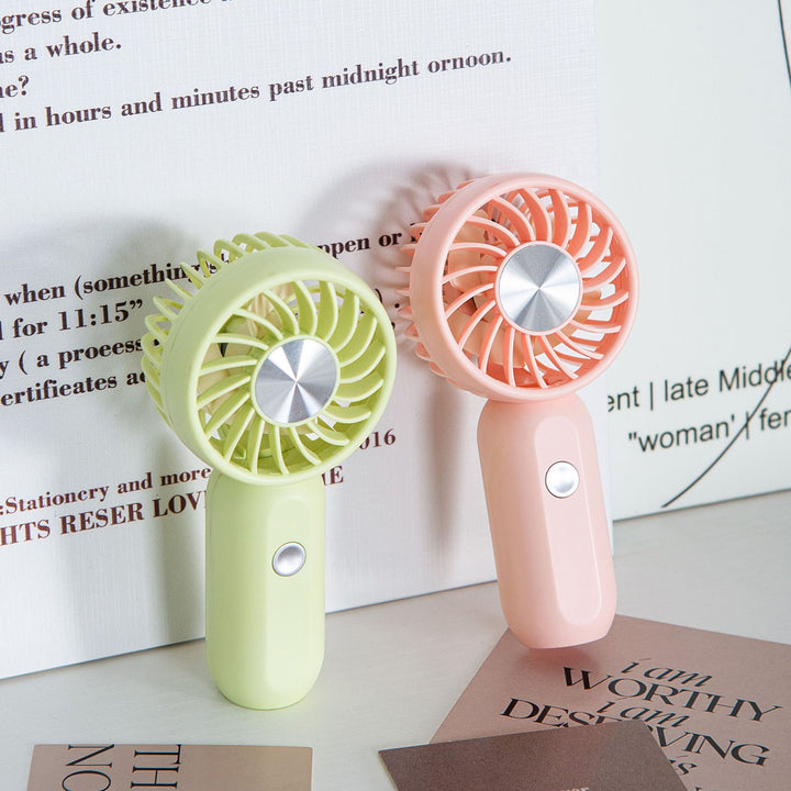 Women Portable Mini Fan with Ergonomic Handle Bowlift