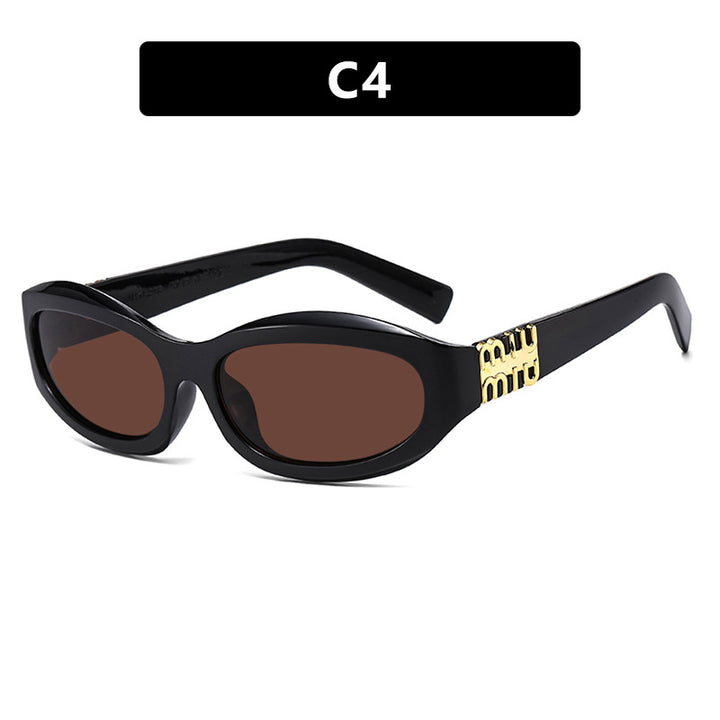 Women’s fashionable sunglasses in a curved design with luxurious details Bowlift