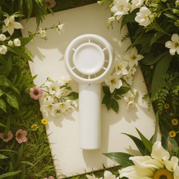 Ladies portable handheld fan with ergonomic design Bowlift 1781629808