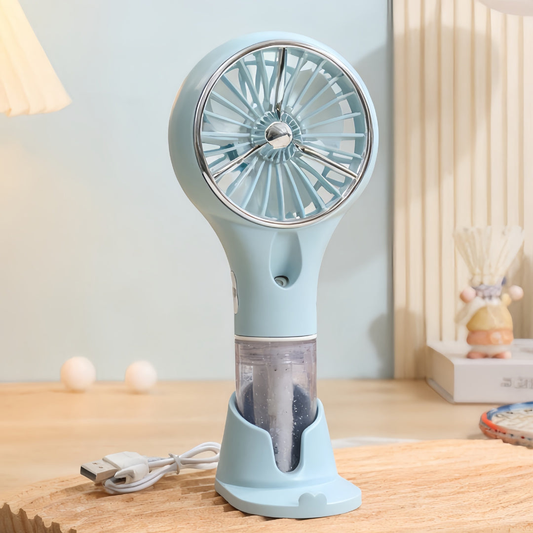 Portable USB fan with water spray function Bowlift