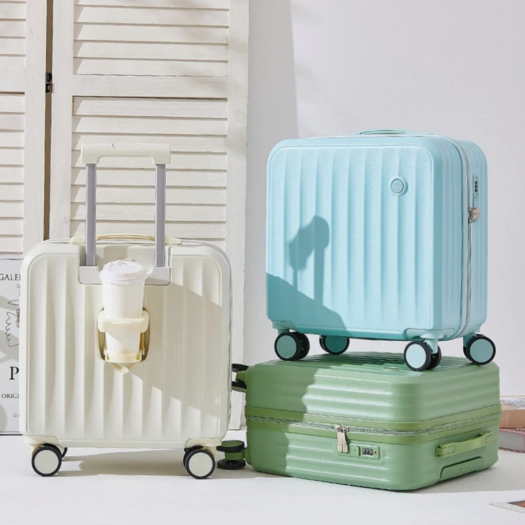 Modern Lightweight Hard-Shell Carry-On Suitcase Bowlift