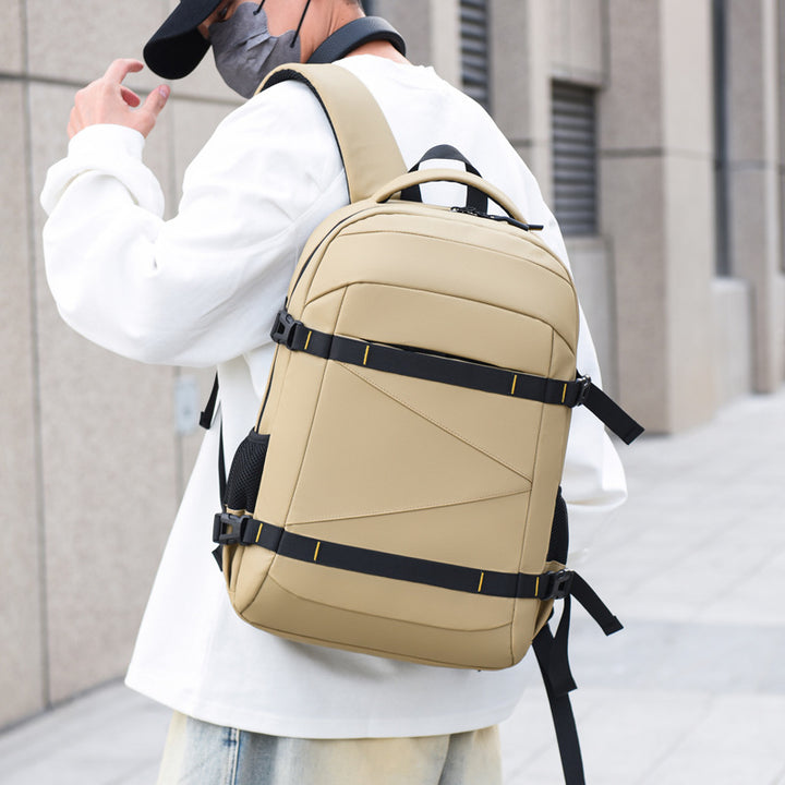 Modern backpack with multidimensional compartments and breathable back Bowlift