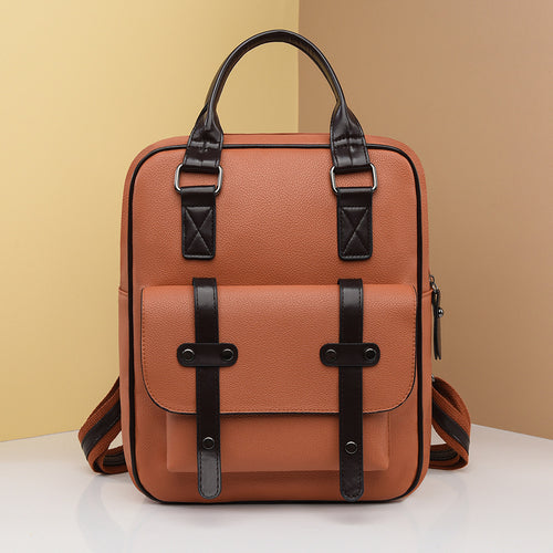 Structured Leather Backpack Bowlift