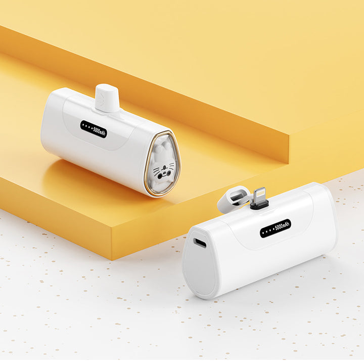 Funny power bank with integrated animal figure Bowlift