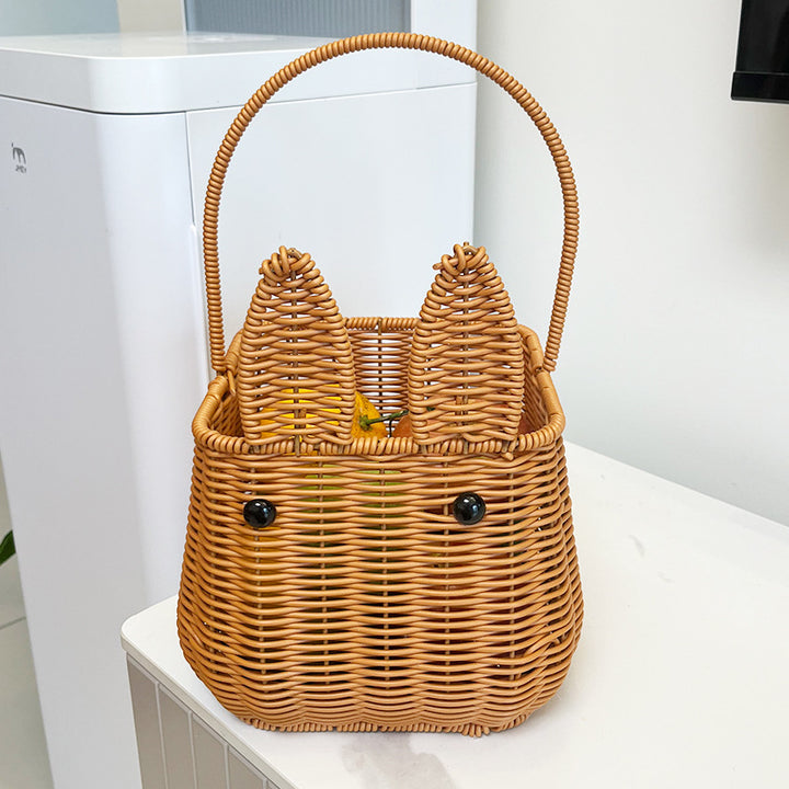 Women cute hand basket with ears Bowlift
