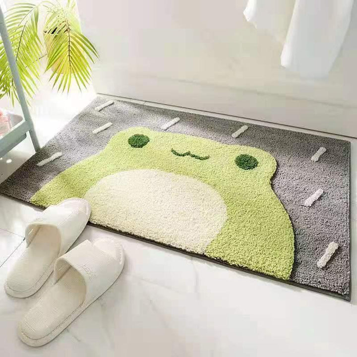 Playful Penguin-Themed Bath Mat Bowlift
