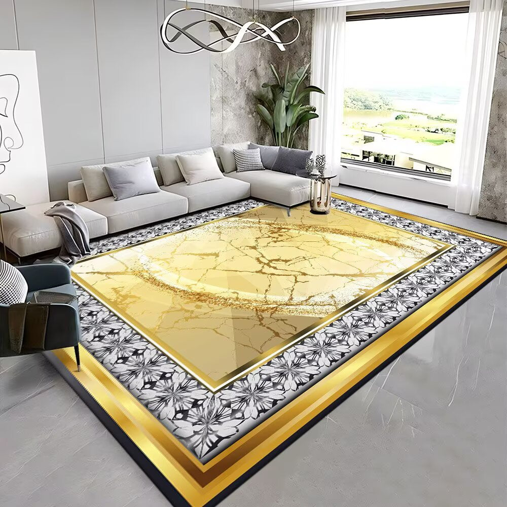 Luxurious Geometric Area Rug Bowlift