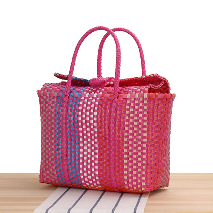 Beach handbag in modern braided design Bowlift