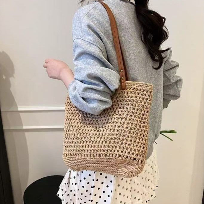 Net bag with durable leather handles Bowlift
