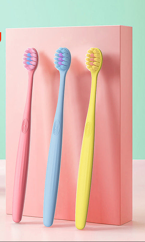 Multi-Color Soft-Bristle Toothbrush Set Bowlift