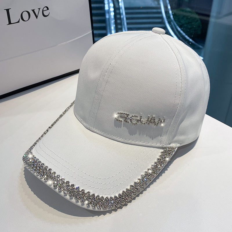 Women's Sparkling Rhinestone-Trimmed Baseball Cap Bowlift